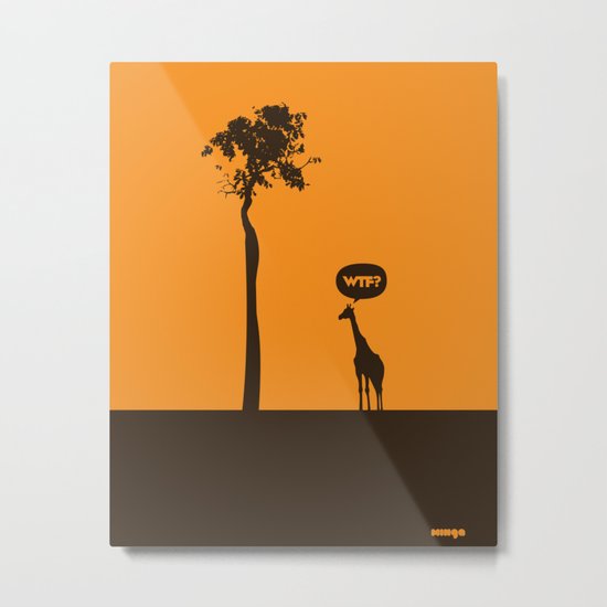 WTF? Jirafa! Metal Print