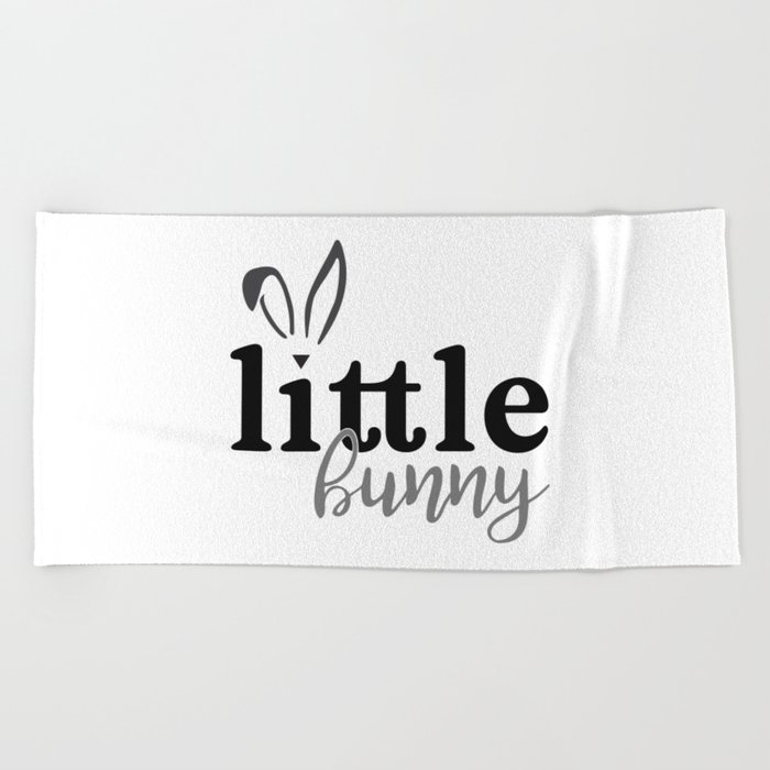 Cute Little Bunny Easter Beach Towel