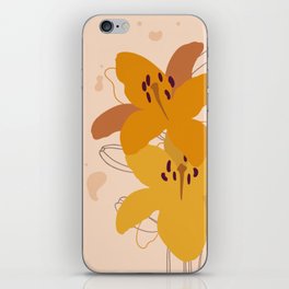 Bohemian lilies iPhone Skin