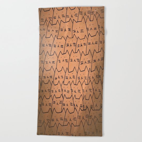 Cats-404 Beach Towel