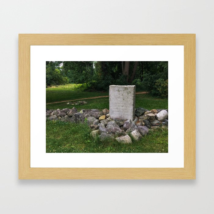 Two By the Well Framed Art Print