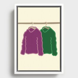 Hang clothes 3 Framed Canvas