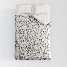 Dog Doodle Art Comforter