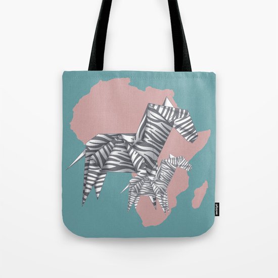 ZEBRAS (Origami animals) Tote Bag