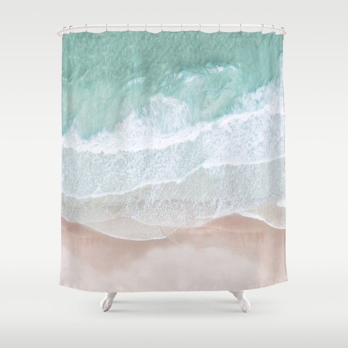 Birds View Sea Shower Curtain