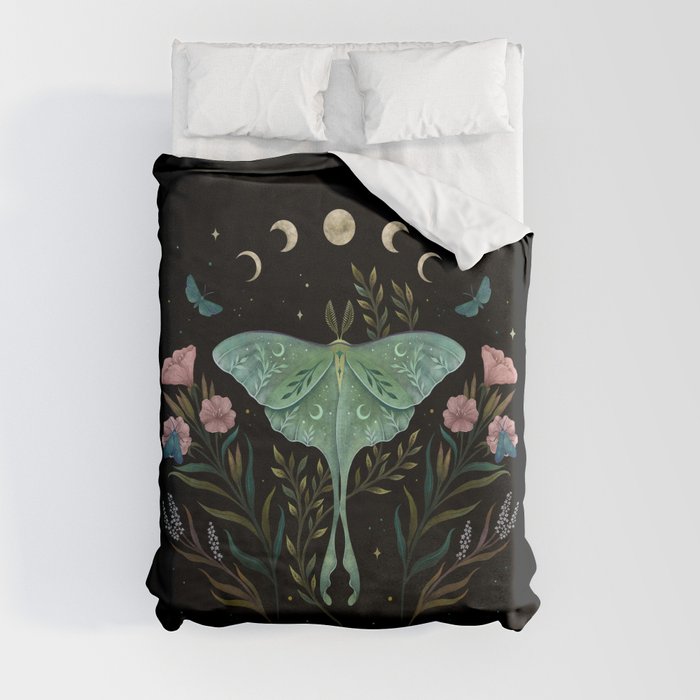 Luna and Forester Duvet Cover