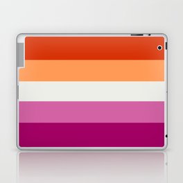Lesbian pride flag (orange) Laptop Skin
