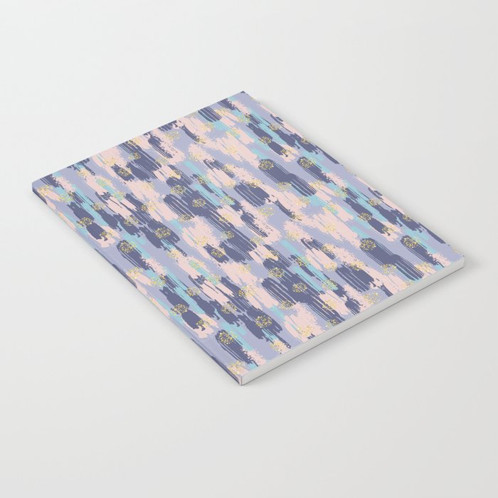 Abstract Brush Pattern Notebook