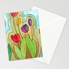 COLORFUL TULIPS Stationery Cards