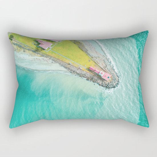 Green Island Rectangular Pillow