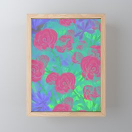 Flowers for You Spring Green  Framed Mini Art Print