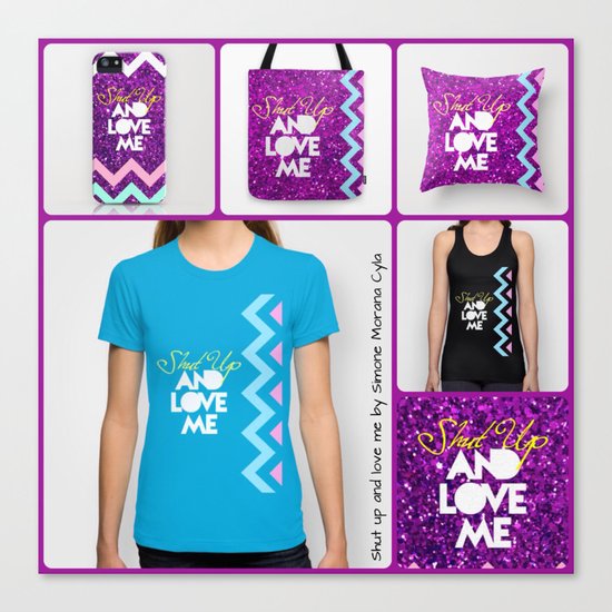 SHUT UP AND LOVE ME © PURPLE LIMITED EDITION for IPHONE Canvas Print