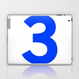 Number 3 (Blue & White) Laptop Skin