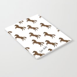 Rearing Horse- White/ transparent Background Notebook
