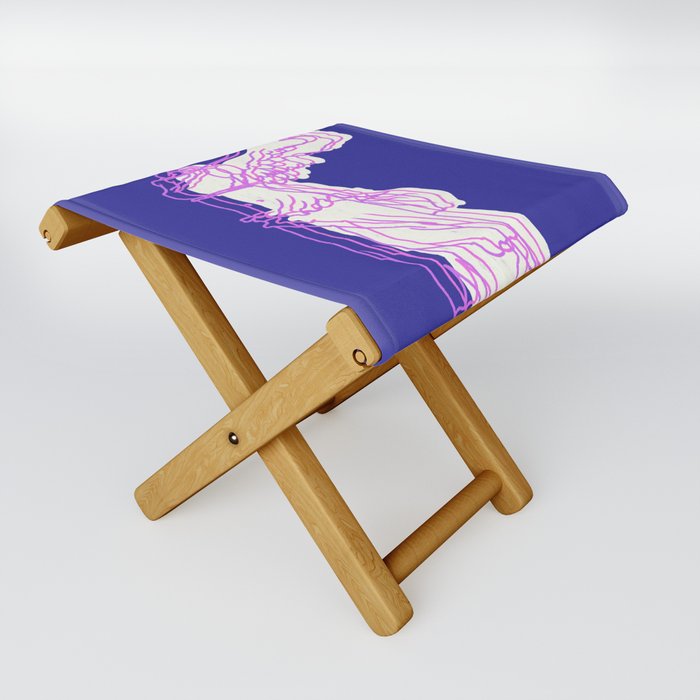abstract winged victory  Folding Stool