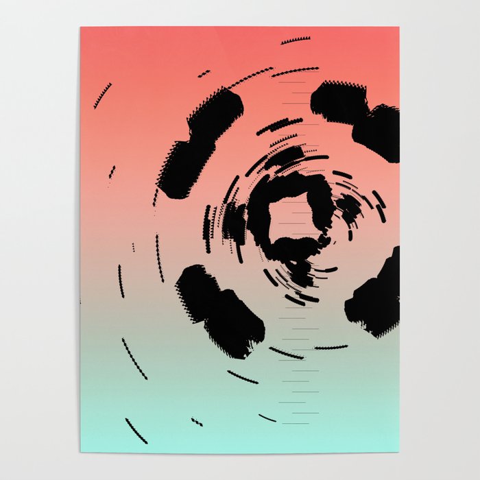 Abstract Grooves Poster