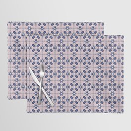 Interesting pretty pink and blue abstract pattern Placemat