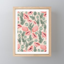 English Wildflowers | Poppy Framed Mini Art Print