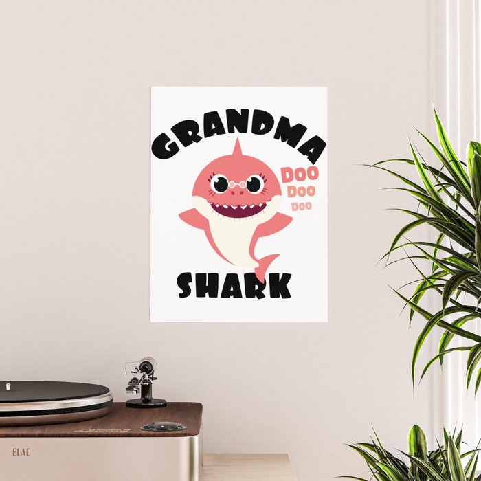 Grandma Shark design Gift Cute Baby Shark Matching Family