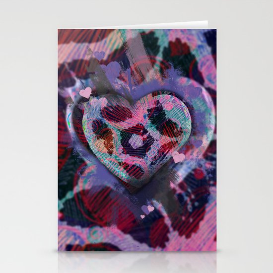 Candy Hearts 1 Stationery Cards