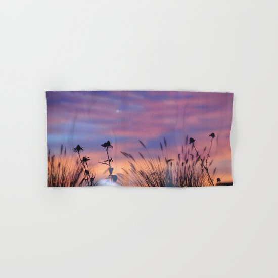 LOOK OUTSIDE - Flowers & Sunset #1 #art #society6 Hand & Bath Towel
