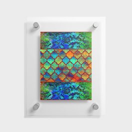 Bohemian hippy colorful country design Floating Acrylic Print