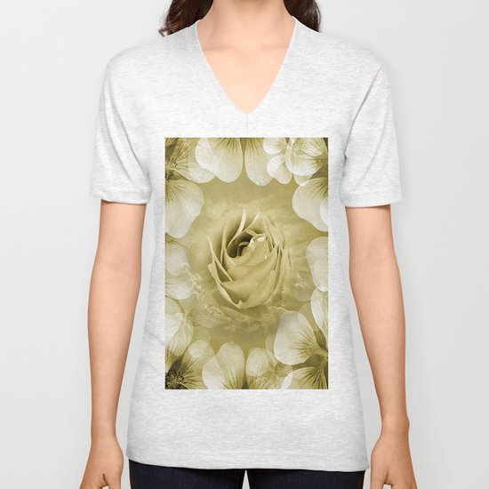Roses Unisex V-Neck