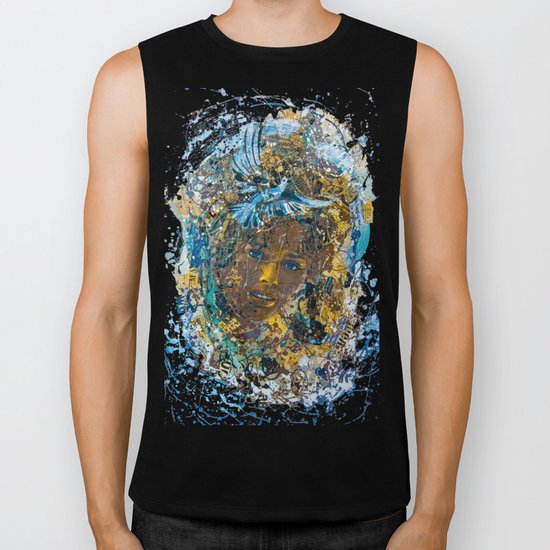 the woman's face #3 Biker Tank