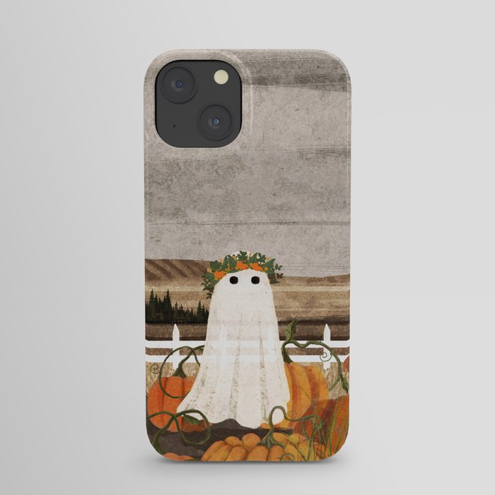 There's a Ghost in the Pumpkins Patch Again... iPhone Case