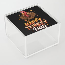 Autumn Fall Cute KAwaii Turkey Happy Thanksgiving Acrylic Box