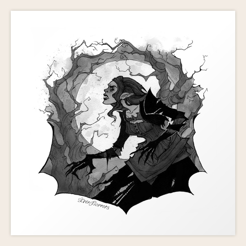 Inktober Wolfman Art Print By Irenhorrors Society6 Choose your favorite wolfman designs and purchase. society6