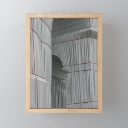 Wrapped by Christo & Jeanne-Claude ᝢ architectural photography ᝢ abstract minimalism Framed Mini Art Print