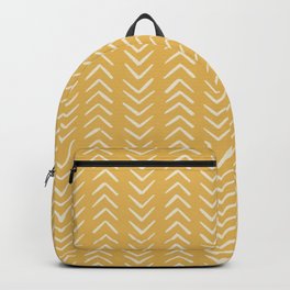 Yellow Arrow Mudcloth  Backpack