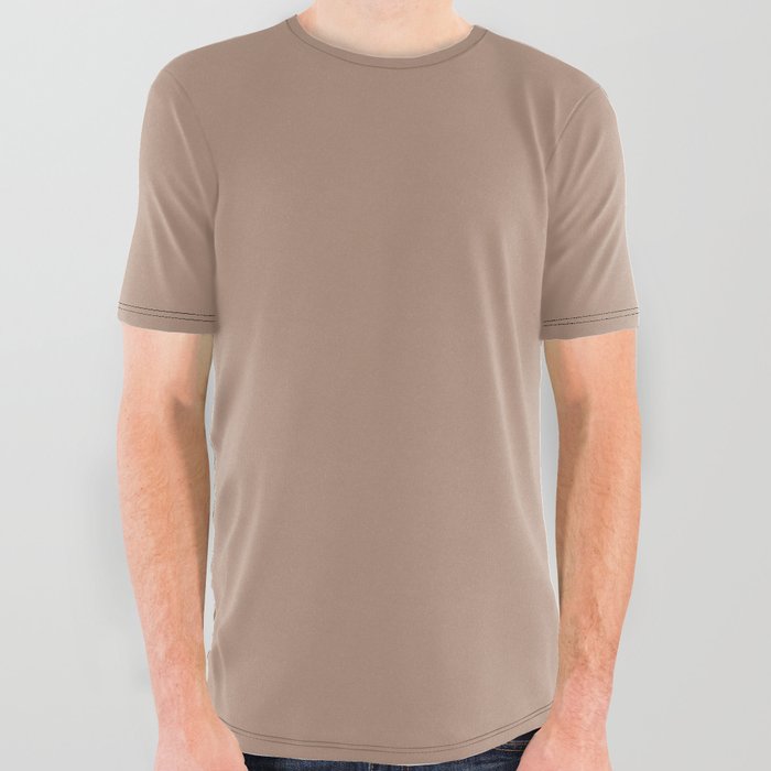 Mojave Dusk Brown All Over Graphic Tee