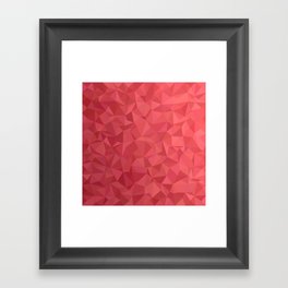 Mosaic Tile Geometrical Abstract Vector Polygon Framed Art Print