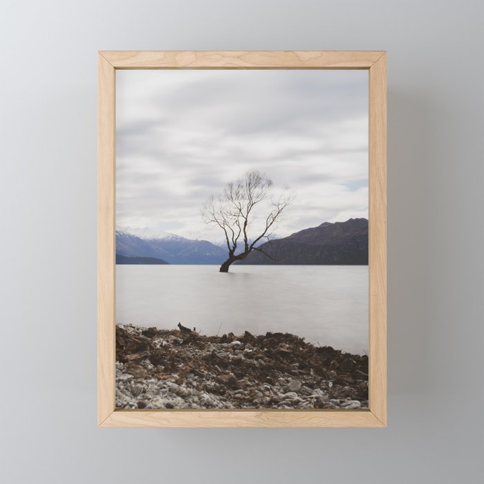 That Wanaka Tree in Winter // Otago NZ Photography Art Print Framed Mini Art Print