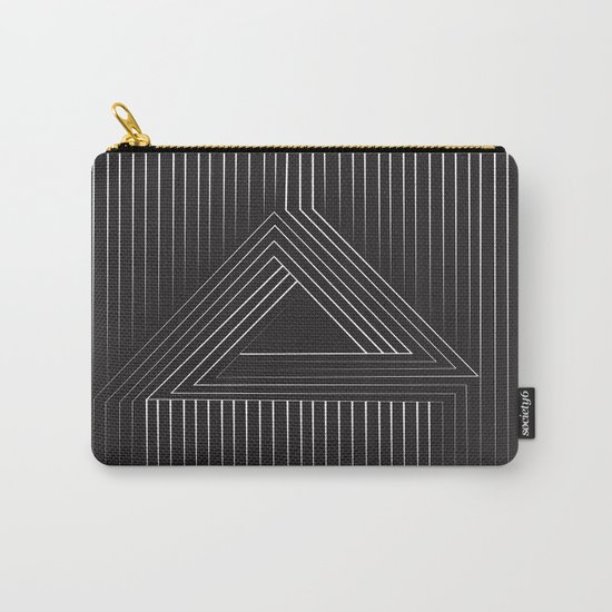 Triangular Line Carry-All Pouch