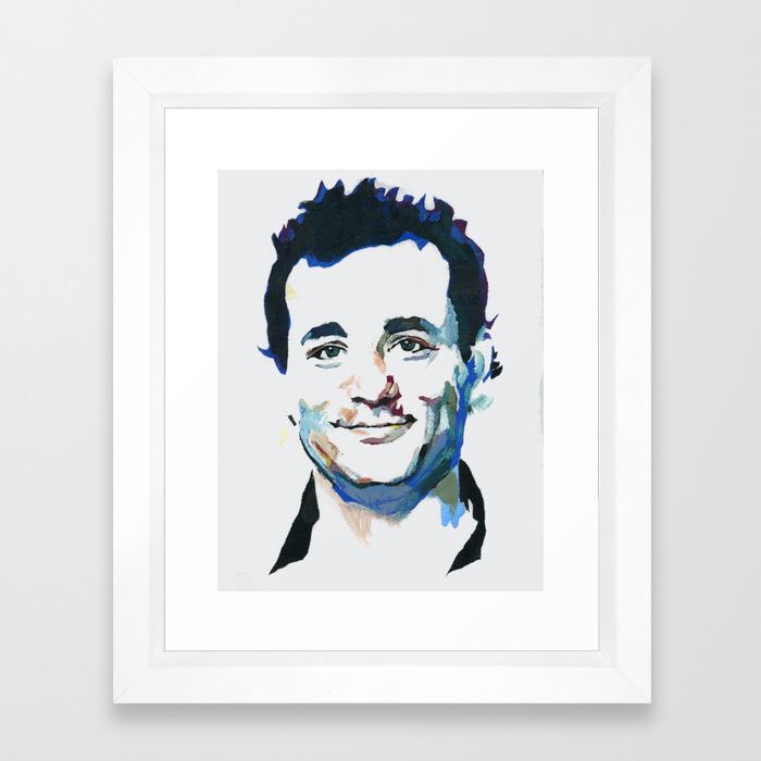 Bill Murray Abstract Framed Art Print By Girllikethesea Society6