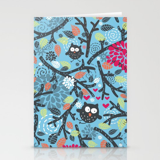 Owls. Stationery Cards