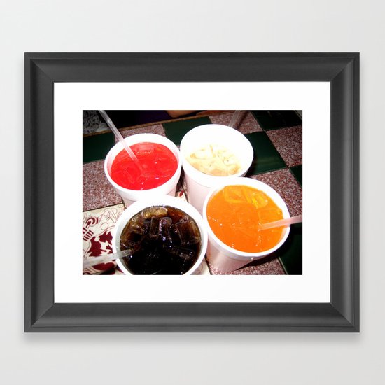 Soda Fountain Framed Art Print