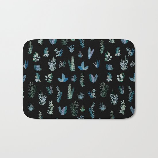 Cold Garden at Night Bath Mat