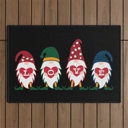 Valentine's Day Gnomes Outdoor Rug