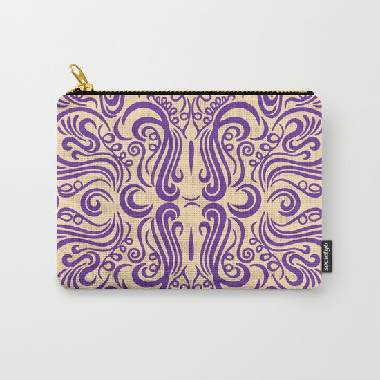 Vintage Ornaments Violet Carry-All Pouch
