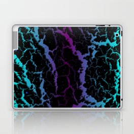 Cracked Space Lava - Cyan/Purple Laptop Skin