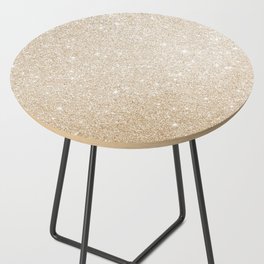 Gold Glitter Sparkle Shimmer Girly Glam Luxe Side Table