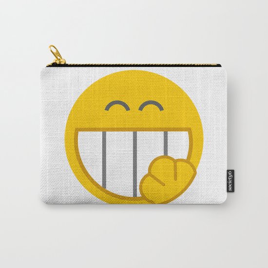 yellow smile Carry-All Pouch