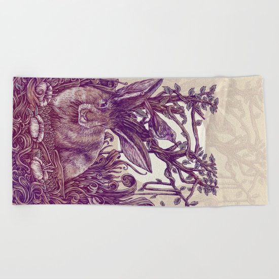 Rabbit Horns Beach Towel