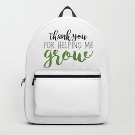 Thank You For Helping Me Grow Backpack | Forteachers, Teacherpresent, Nature, Teacher, Giftsforteachers, Grow, Giftforteacher, Teachers, Helpingmegrow, School 