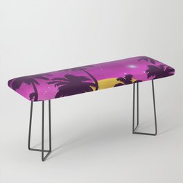 Incredibly Vibrant Sunset Bench