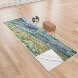 Vincent van Gogh "Landscape from Saint-Rémy" Yoga Towel